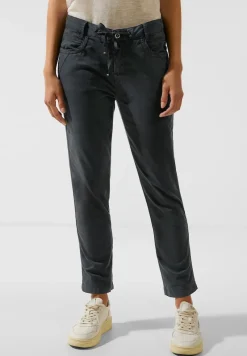 Street One Hosen*Casual Fit Hose Black