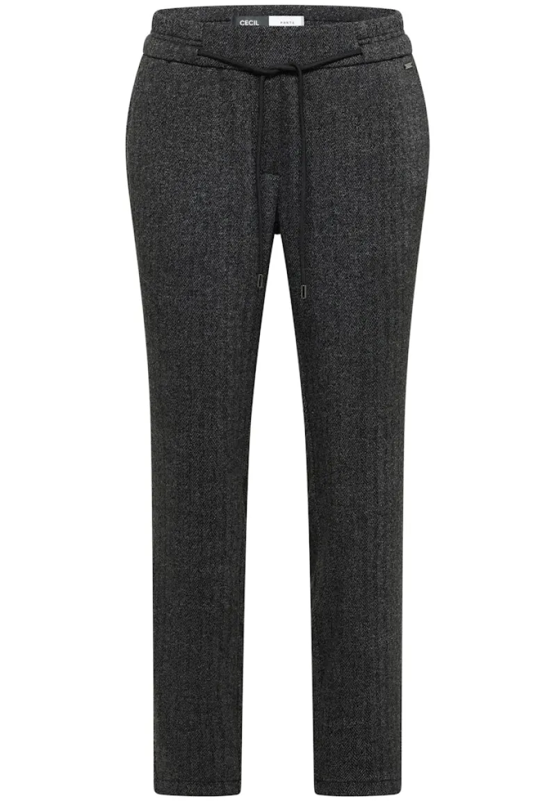 Cecil Hosen*Casual Fit Hose Black