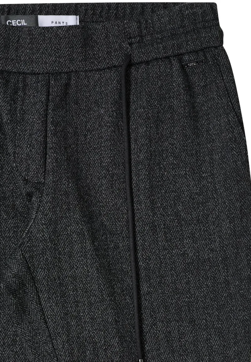 Cecil Hosen*Casual Fit Hose Black