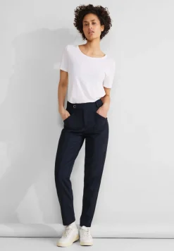 Street One Hosen*Casual Fit Hose deep blue