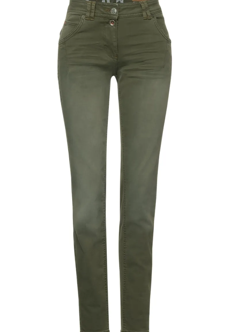 Cecil Hosen*Casual Fit Hose in Inch 32 utility olive
