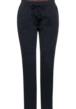 Cecil Hosen*Casual Fit Hose in Unifarbe deep blue