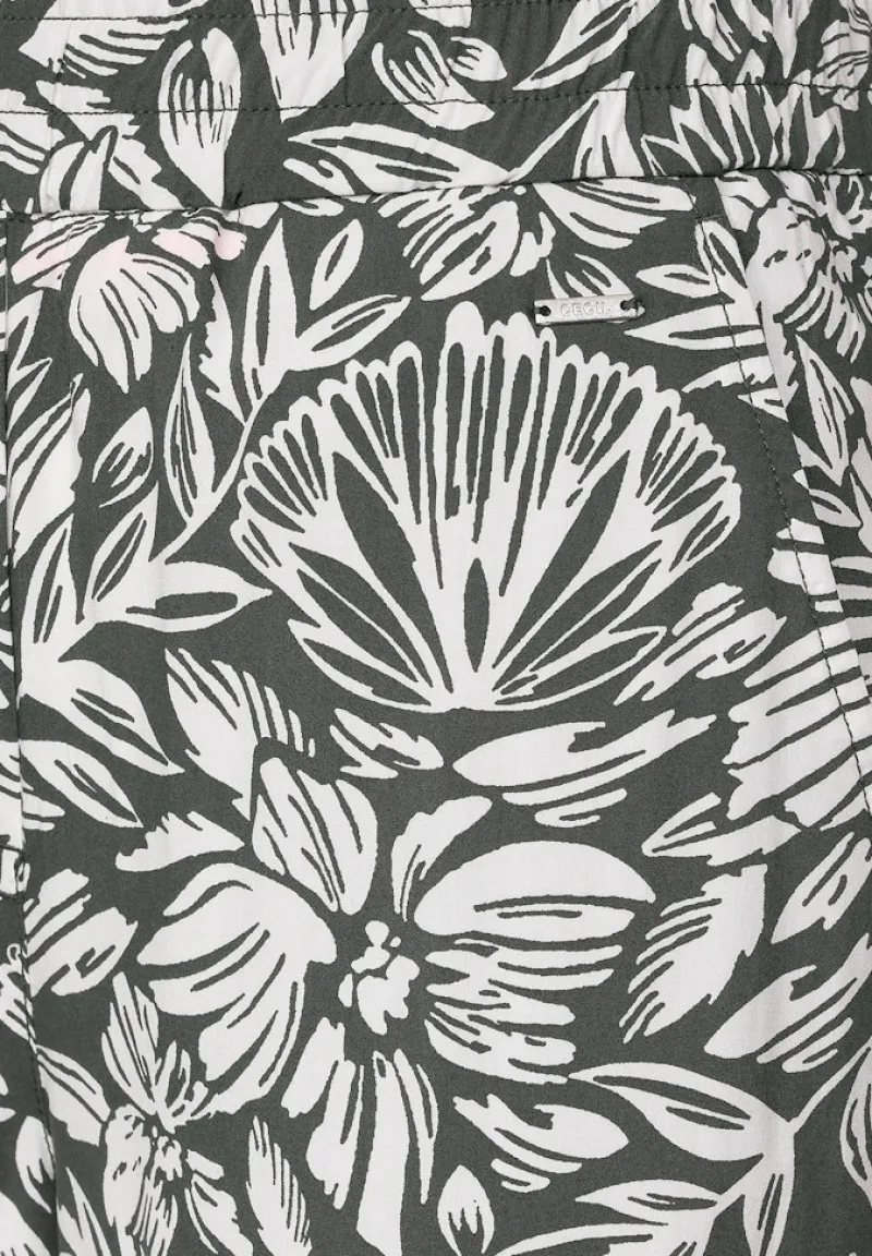 Cecil Shorts*Casual Fit Hose mit Print easy khaki