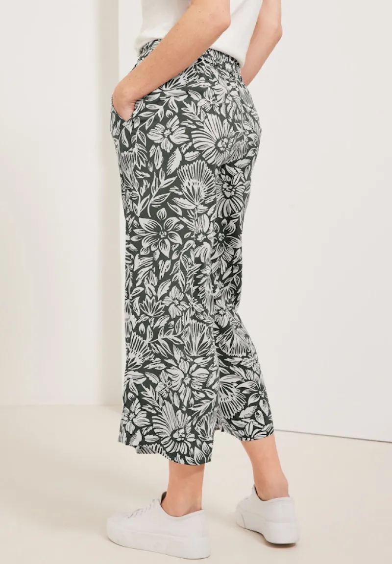 Cecil Shorts*Casual Fit Hose mit Print easy khaki