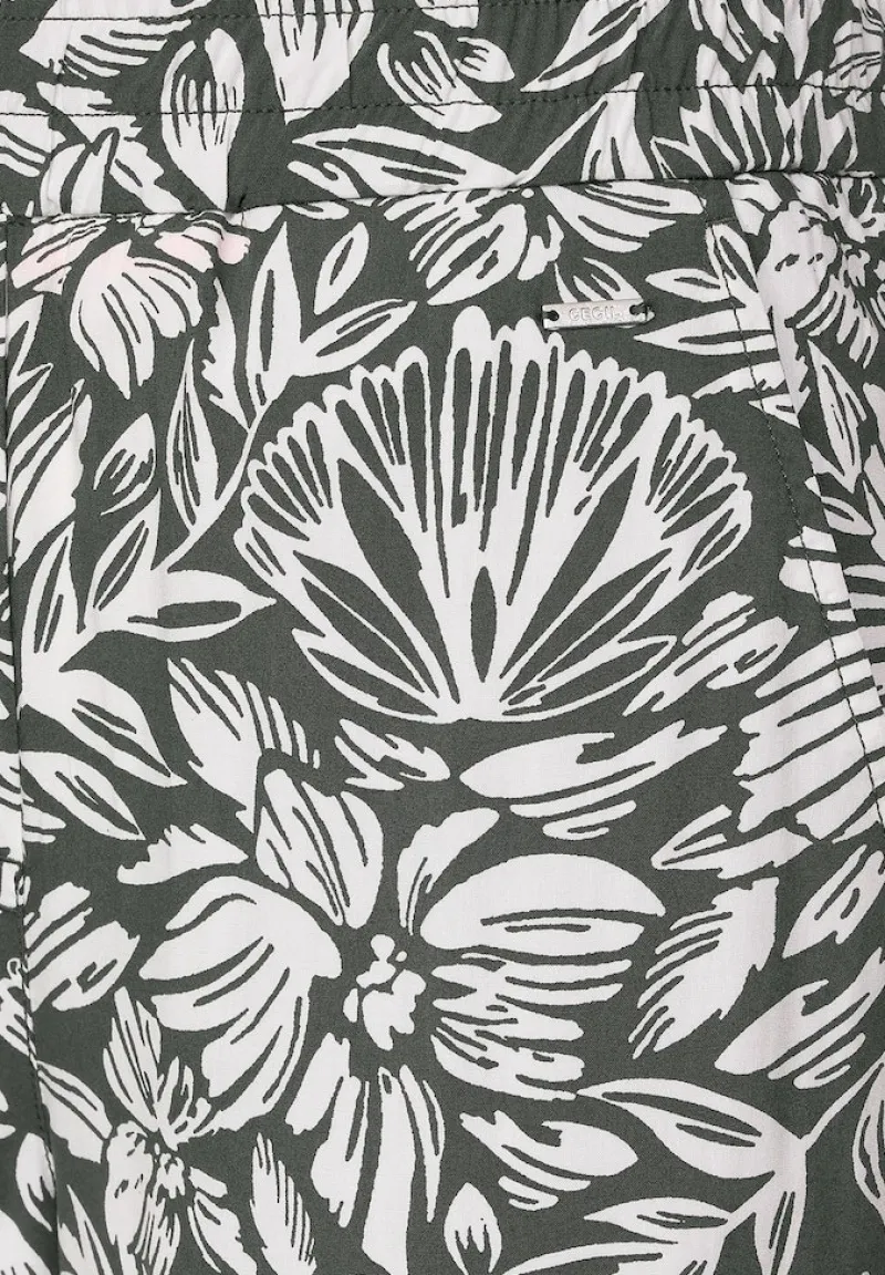 Cecil Shorts*Casual Fit Hose mit Print easy khaki