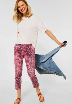 Street One Shorts*Casual Fit Hose mit Print floral aop washed