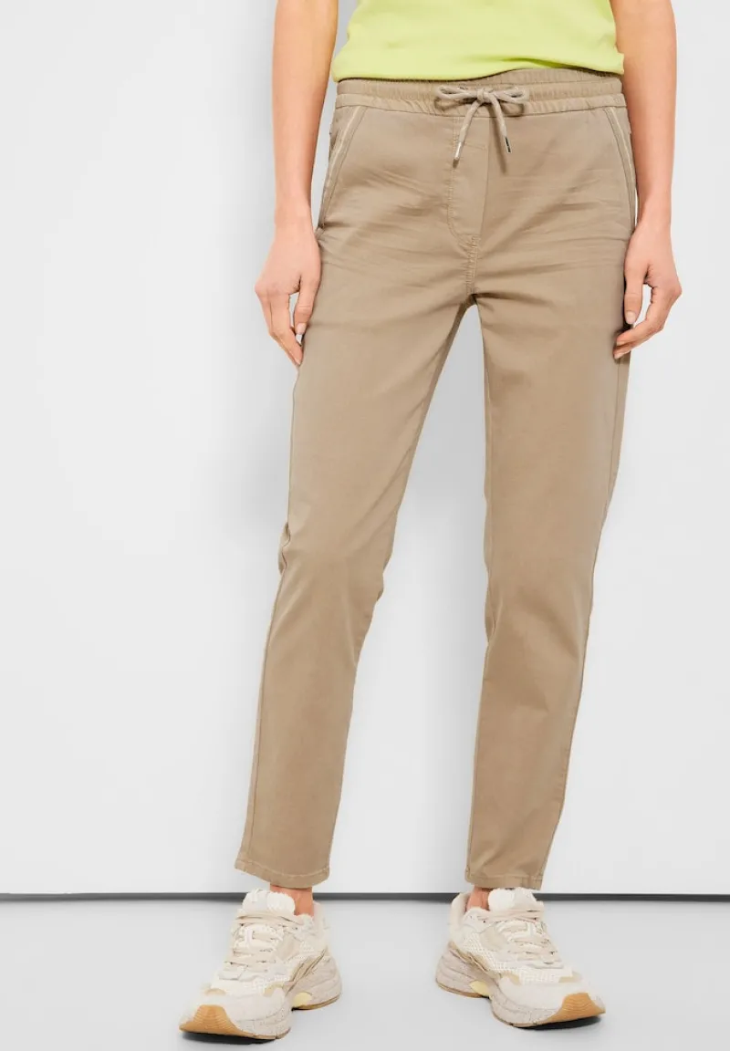 Cecil Hosen*Casual Fit Hose mit Stretch authentic beige
