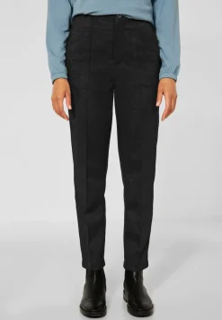 Street One Hosen*Casual Fit Hose mit Stretch Black