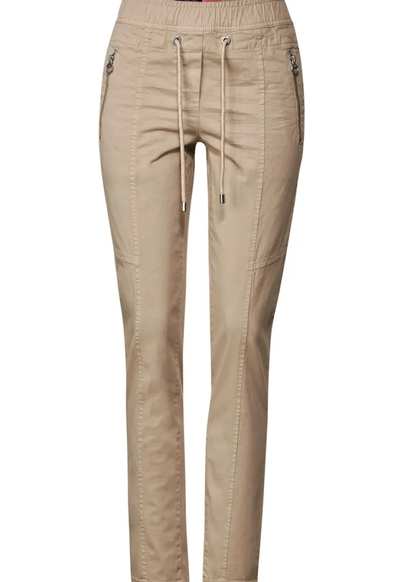 Cecil Hosen*Casual Fit Hose mit Stretch authentic beige