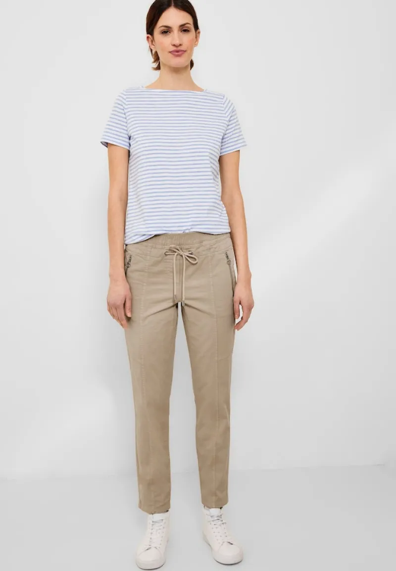 Cecil Hosen*Casual Fit Hose mit Stretch authentic beige