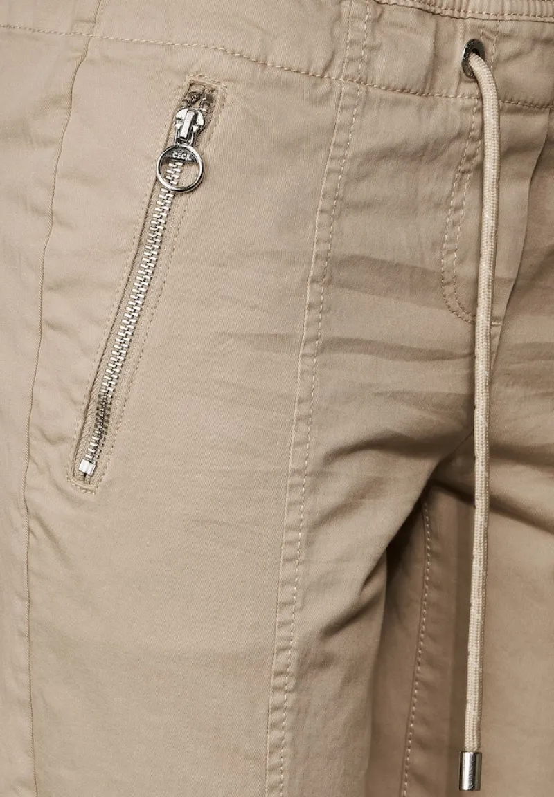 Cecil Hosen*Casual Fit Hose mit Stretch authentic beige