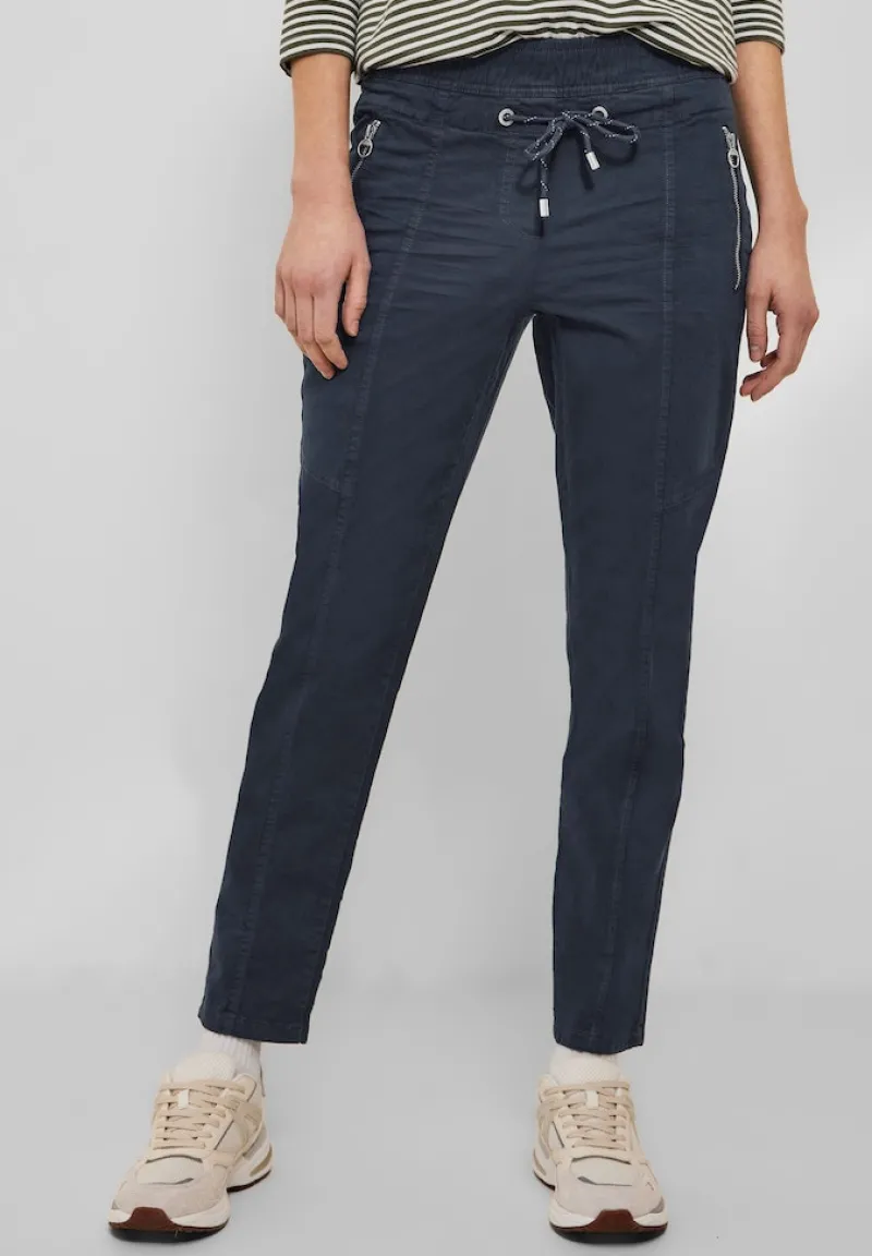 Cecil Hosen*Casual Fit Hose mit Stretch deep blue
