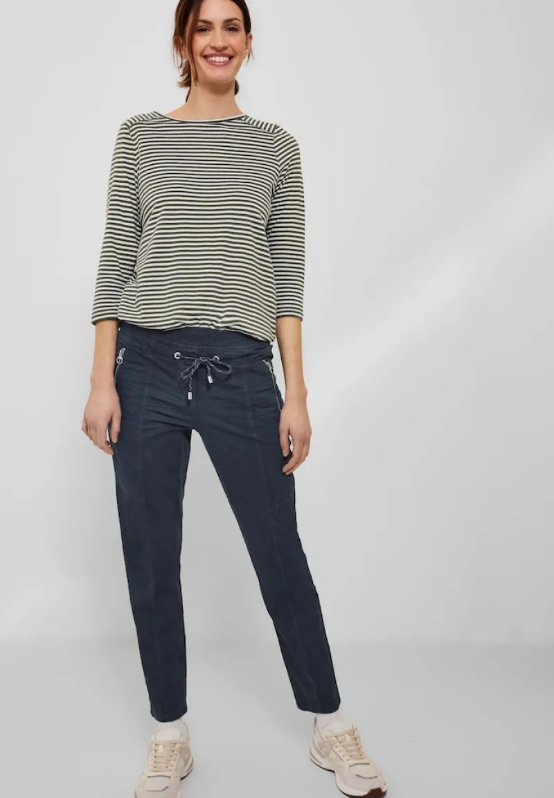 Cecil Hosen*Casual Fit Hose mit Stretch deep blue