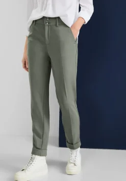 Street One Hosen*Casual Fit Hose mit Stretch dull desert mint