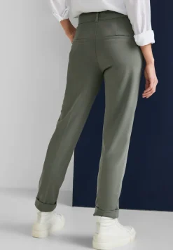 Street One Hosen*Casual Fit Hose mit Stretch dull desert mint