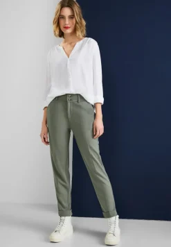 Street One Hosen*Casual Fit Hose mit Stretch dull desert mint