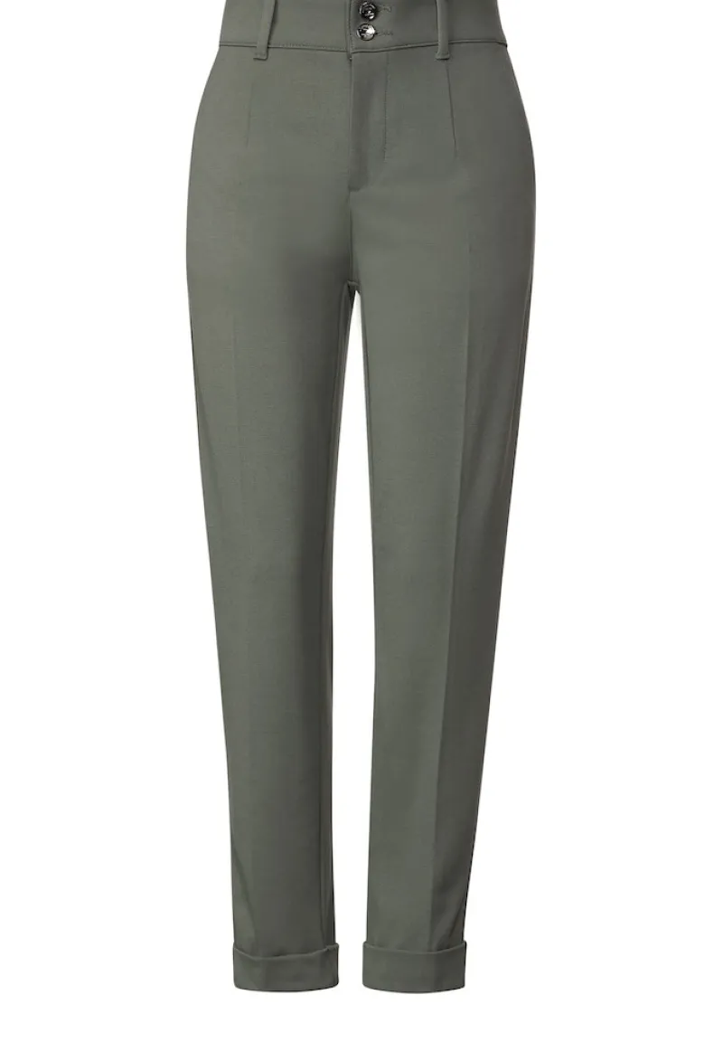 Street One Hosen*Casual Fit Hose mit Stretch dull desert mint