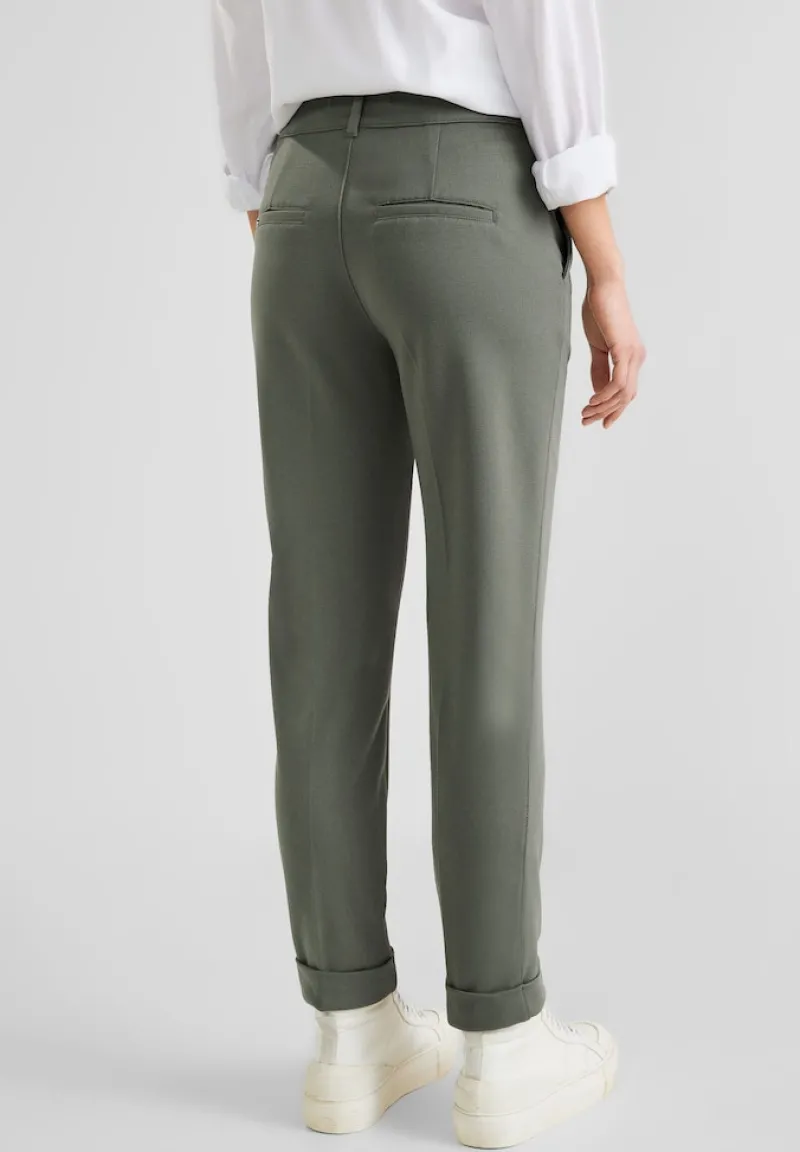 Street One Hosen*Casual Fit Hose mit Stretch dull desert mint
