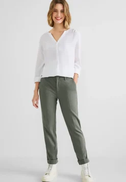 Street One Hosen*Casual Fit Hose mit Stretch dull desert mint