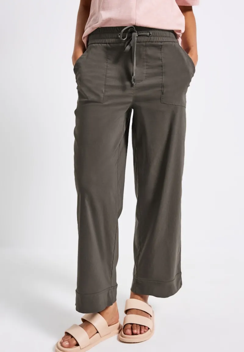 Street One Hosen*Casual Fit Hose mit Turn-Up nomad brown