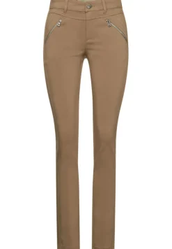 Street One Hosen*Casual Fit Hose mit Zipper nu sand