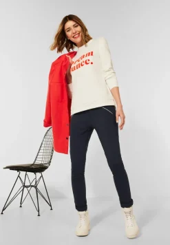 Street One Hosen*Casual Fit Hose mit Zipper dark vintage blue