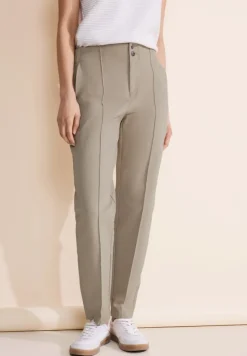 Street One Hosen*Casual Fit Hose safari beige