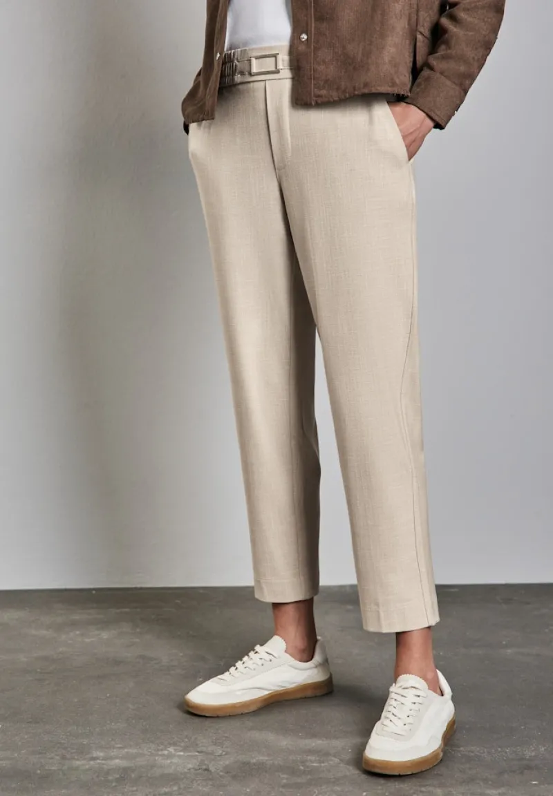 Street One Hosen*Casual Fit Hose sheer beige mel.