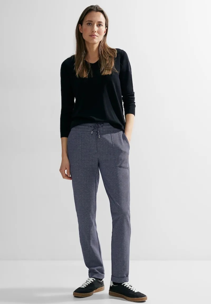 Cecil Hosen*Casual Fit Hose universal blue