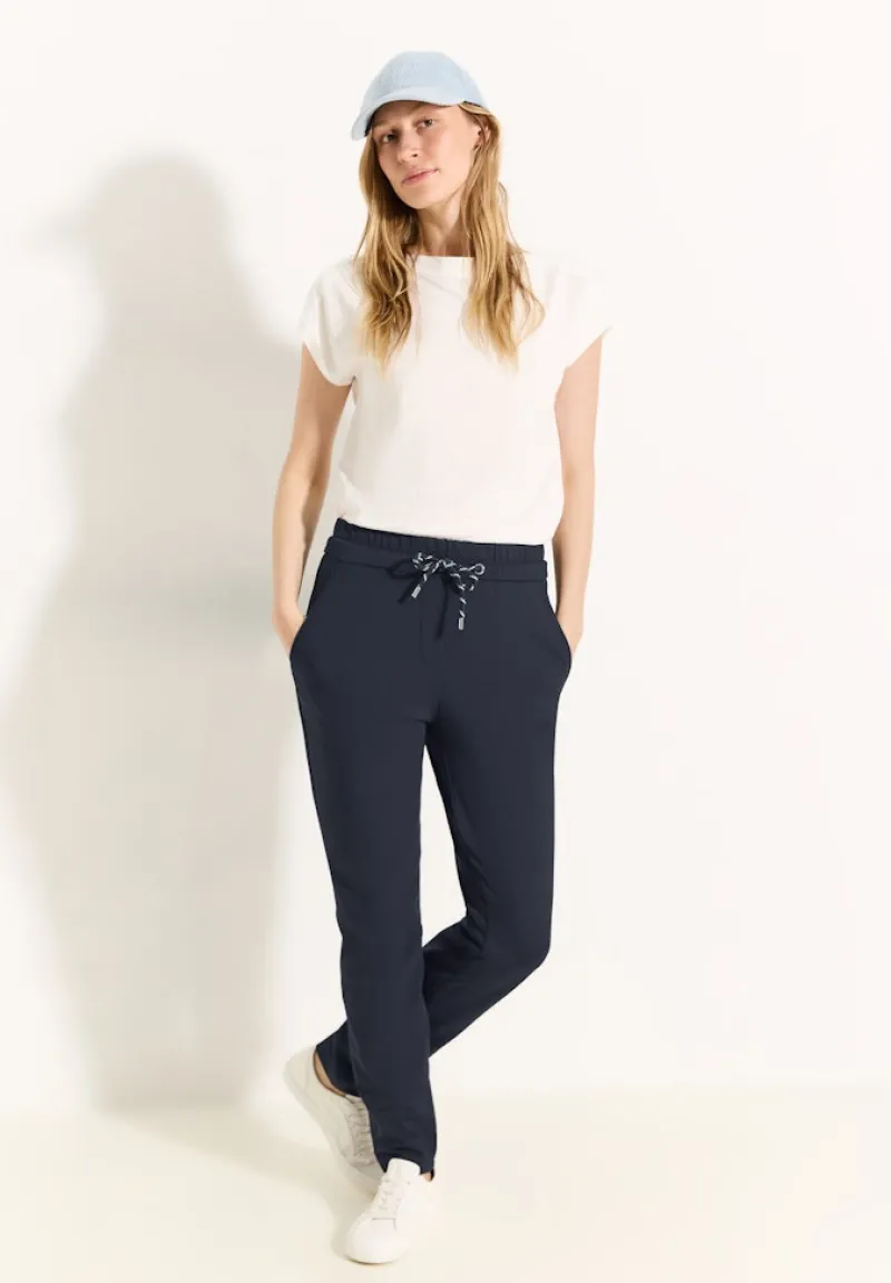 Cecil Hosen*Casual Fit Hose universal blue