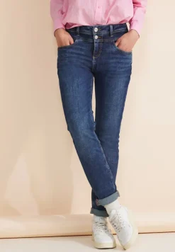Street One Jeans*Casual Fit indigo Jeans mid indigo random wash