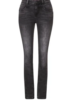 Street One Jeans*Casual Fit Jeans black random wash