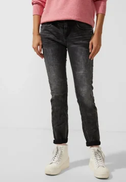 Street One Jeans*Casual Fit Jeans black random wash