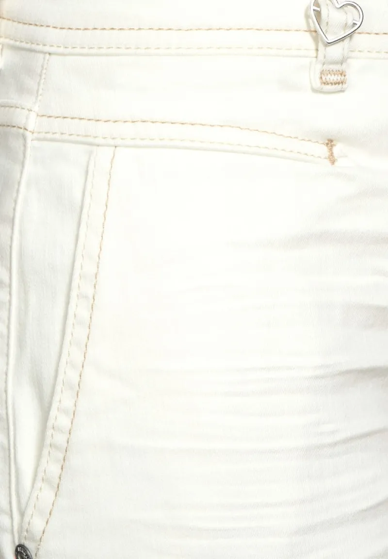 Street One Shorts*Casual Fit Jeans Culotte ecru denim wash