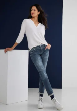 Street One Jeans*Casual Fit Jeans knitted mid indigo wash