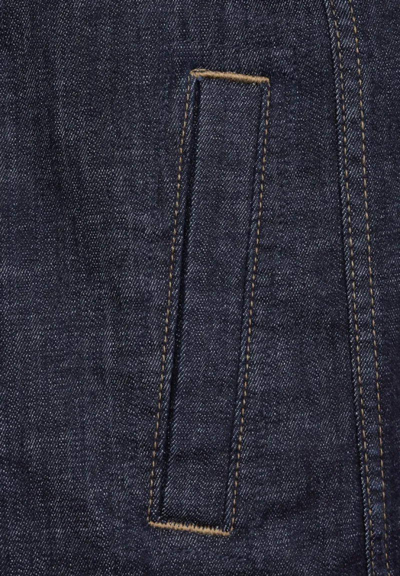 Street One Men Jacken*Casual Fit Jeansjacke dark blue rinsed wash