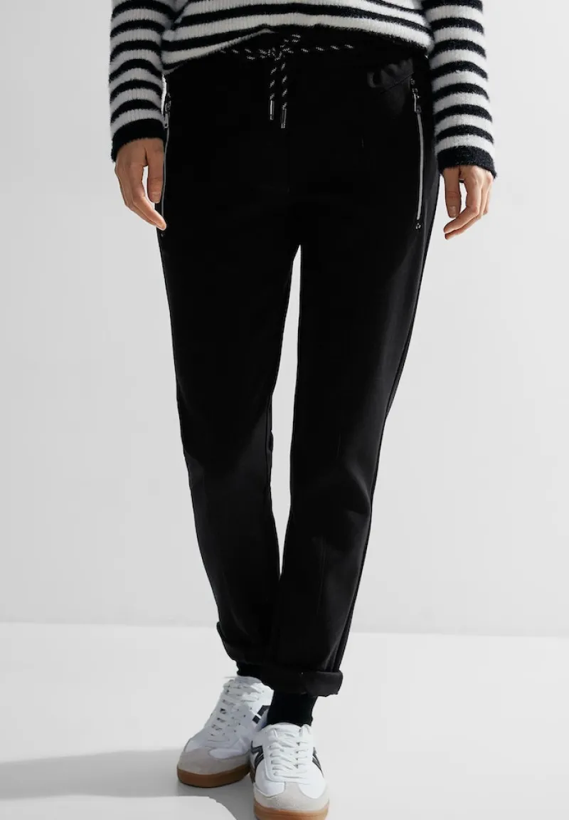 Cecil Hosen*Casual Fit Joggpants Black