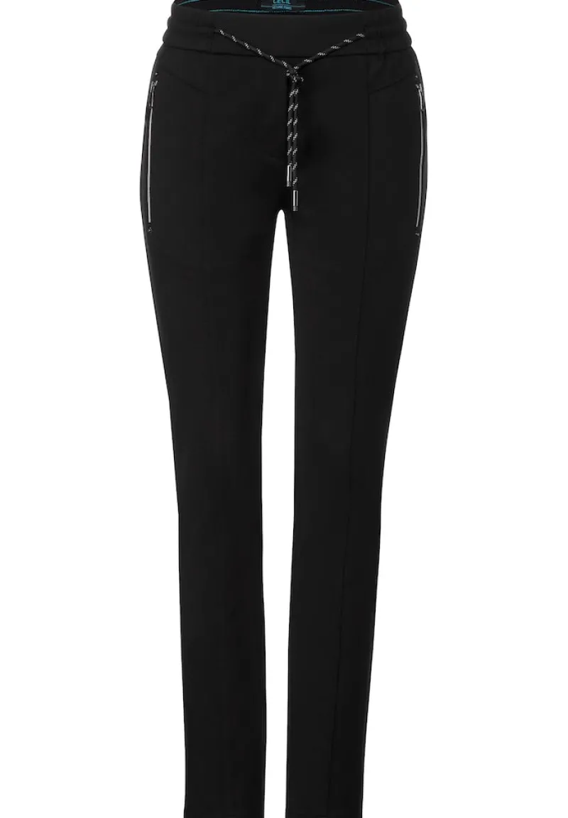 Cecil Hosen*Casual Fit Joggpants Black