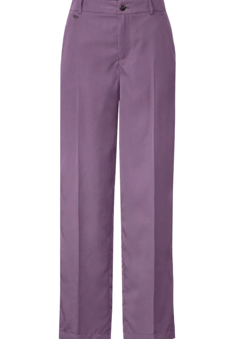 Street One Hosen*Casual Fit Lyocell Hose dark dull lilac
