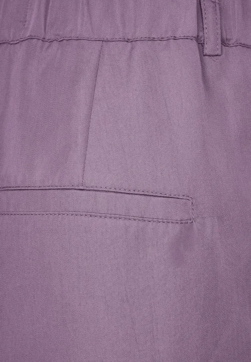 Street One Hosen*Casual Fit Lyocell Hose dark dull lilac