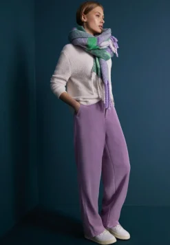 Street One Hosen*Casual Fit Lyocell Hose dark dull lilac