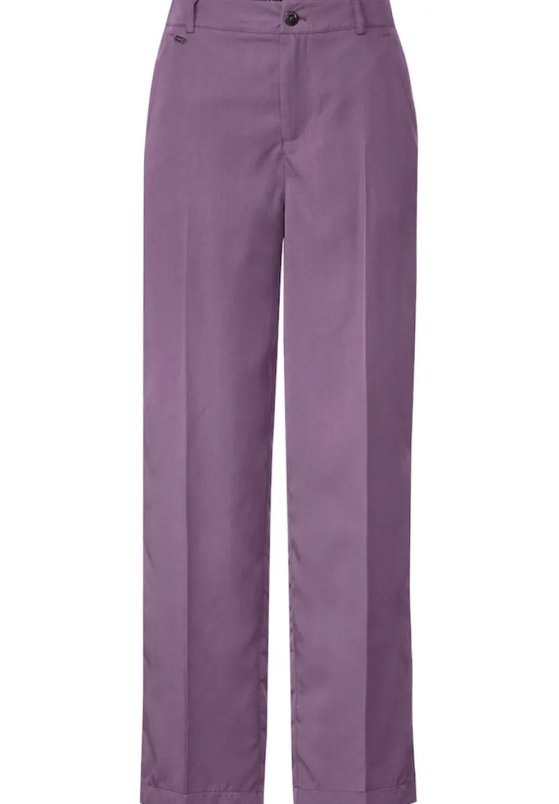 Street One Hosen*Casual Fit Lyocell Hose dark dull lilac