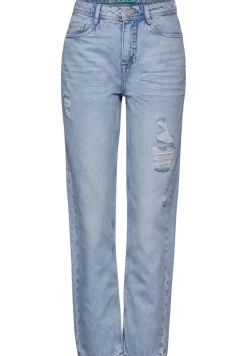 Street One Jeans*Casual Fit used Jeans light blue destroyed