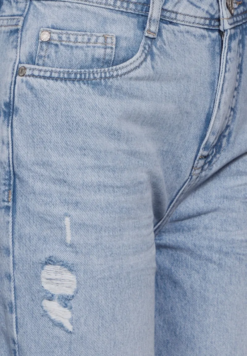 Street One Jeans*Casual Fit used Jeans light blue destroyed