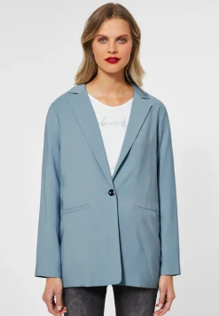Street One Jacken*Casual Longblazer milky jade blue