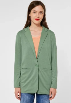 Street One Jacken*Casual Longblazer washed olive melange