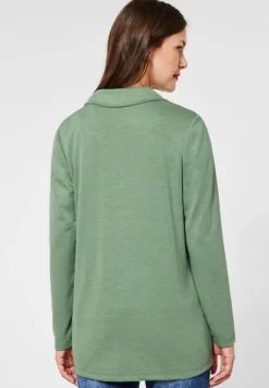 Street One Jacken*Casual Longblazer washed olive melange