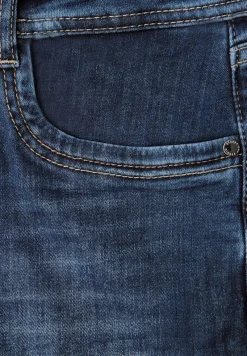 STREET ONE STUDIO Jeans*Casual Slim Fit Jeans dark indigo blue washed