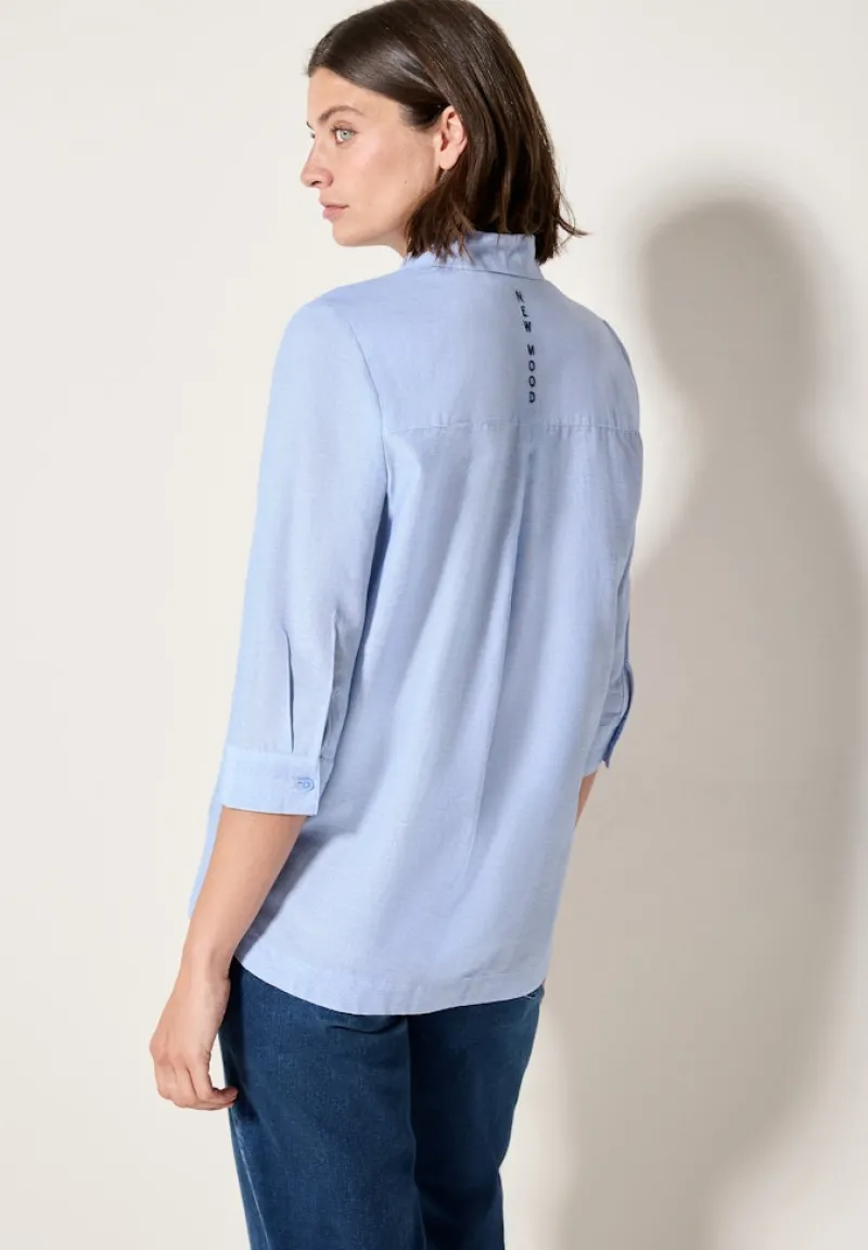 Cecil Blusen*Chambray Bluse blouse blue