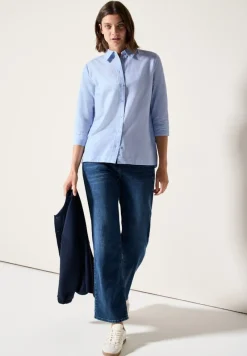 Cecil Blusen*Chambray Bluse blouse blue
